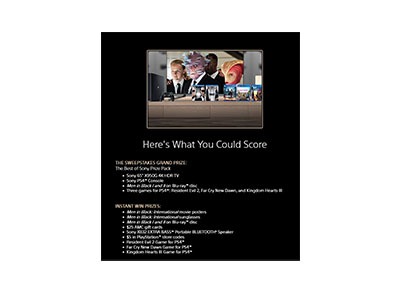 MIB: International Instant Win Game