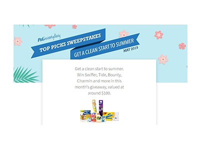 P&G Top Picks Sweepstakes