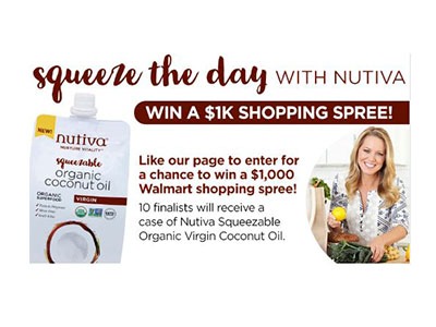 Nutiva Walmart Shopping Spree Sweepstakes