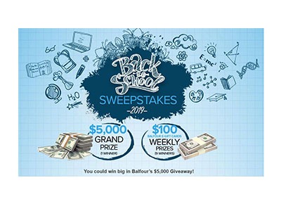 Balfour Back to School Sweepstakes