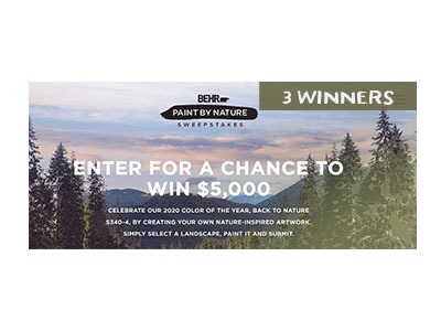 BEHR Paint by Nature Sweepstakes