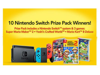 Cold Stone Creamery Game System Sweepstakes