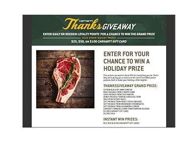 Carhartt ThanksGiveaway