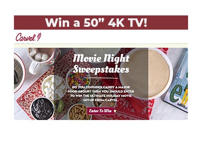 Carvel Movie Night Sweepstakes
