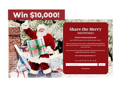 Lands End Share the Merry Sweepstakes