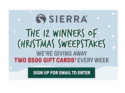 Sierra Holiday Sweepstakes