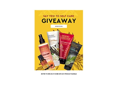 Desert Essence Self Care Giveaway