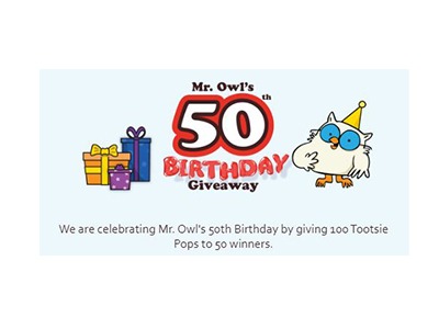 Mr Owl's 50th Birthday Giveaway