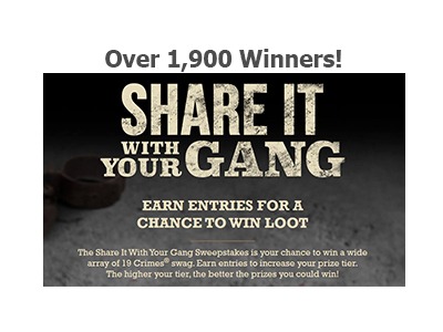 19 Crimes Share It With Your Gang Sweepstakes