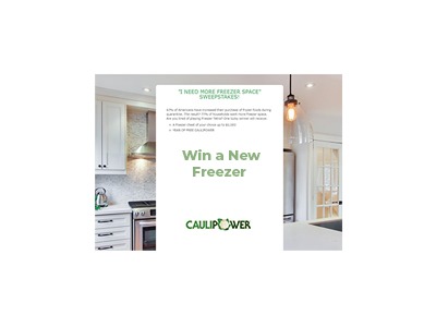 Caulipower I Need More Freezer Space Sweepstakes