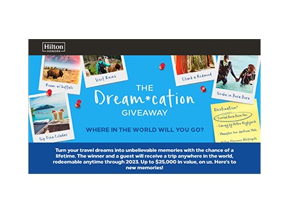 Hilton Honors Dream-cation Giveaway
