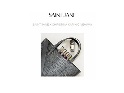 SAINT JANE X CHRISTINA KARIN GIVEAWAY