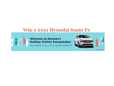 Amazon Holiday Vehicle Sweepstakes