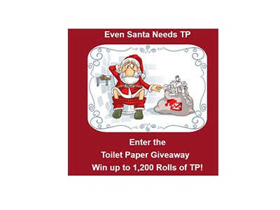Even Santa Claus Needs Toilet Paper Giveaway