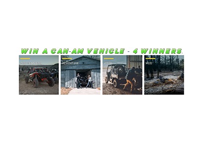 Win a BRP Vehicle Sweepstakes