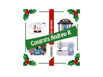 Winner Choose Your Prize Holiday Giveaway 2020