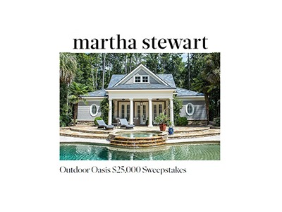 Martha Stewart Outdoor Oasis Sweepstakes