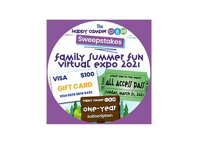 Happy Camper Live Family Summer Fun Virtual Expo Sweepstakes