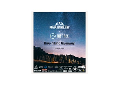 Garage Grown Gear 2021 Thru-hiking Giveaway