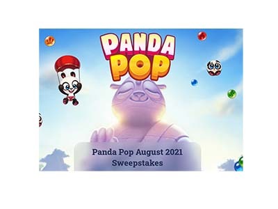 Panda Pop August 2021 Sweepstakes