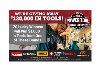 Power Tool PowerHouse Sweepstakes