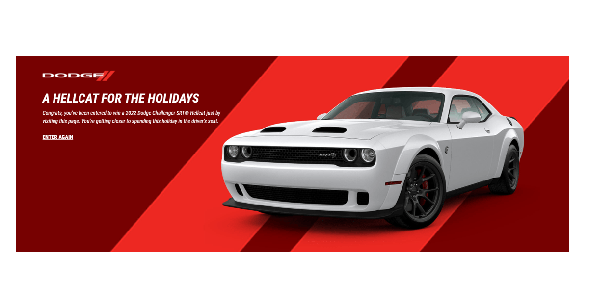 2021 Amazon Holiday Vehicle Sweepstakes