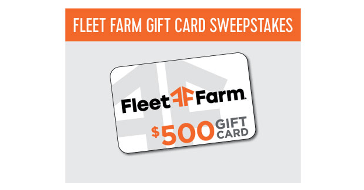 $500 Fleet Farm Gift Card Sweepstakes