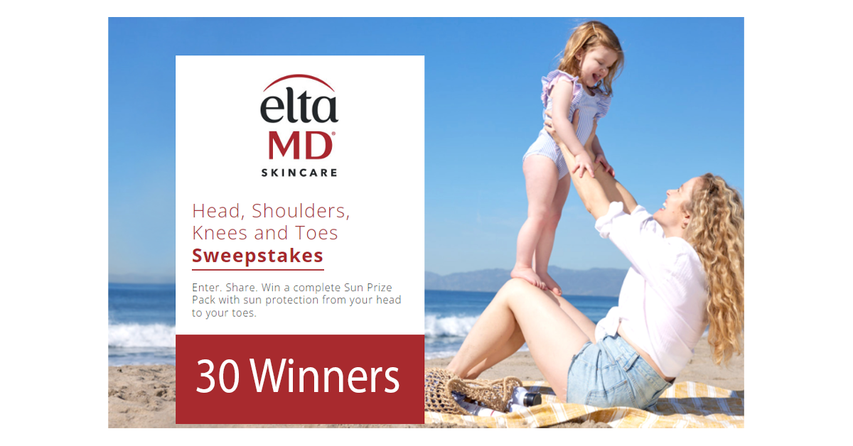 EltaMD Head, Shoulders, Knees and Toes Sweepstakes