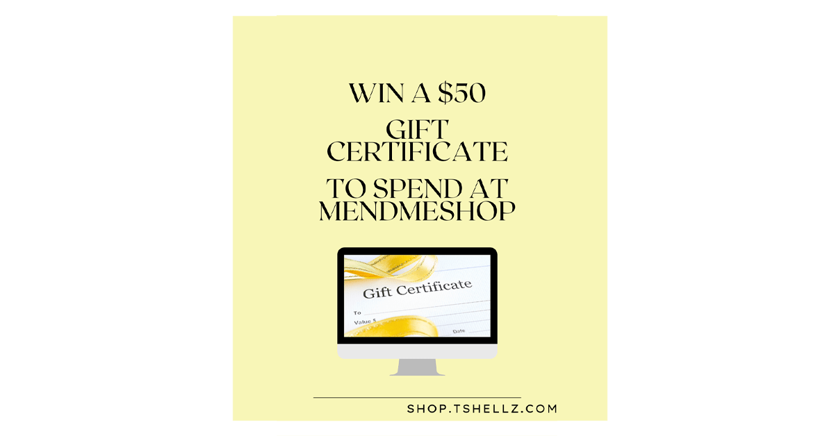 MendMeShop $50 Gift Certificate Giveaway