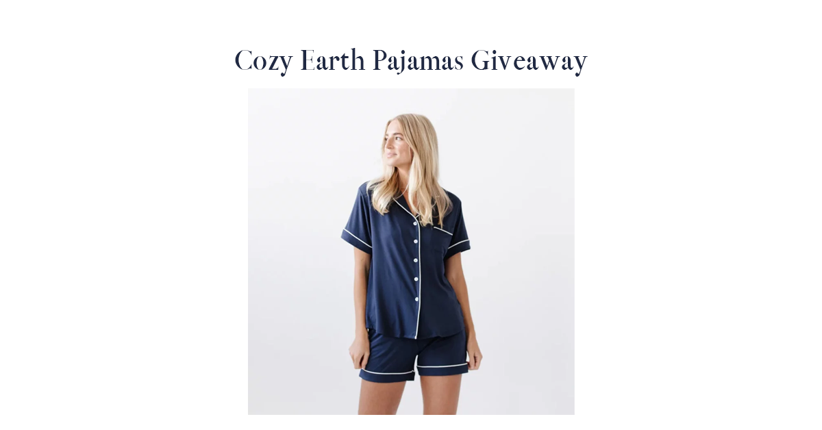 Cozy Earth Pajamas Giveaway