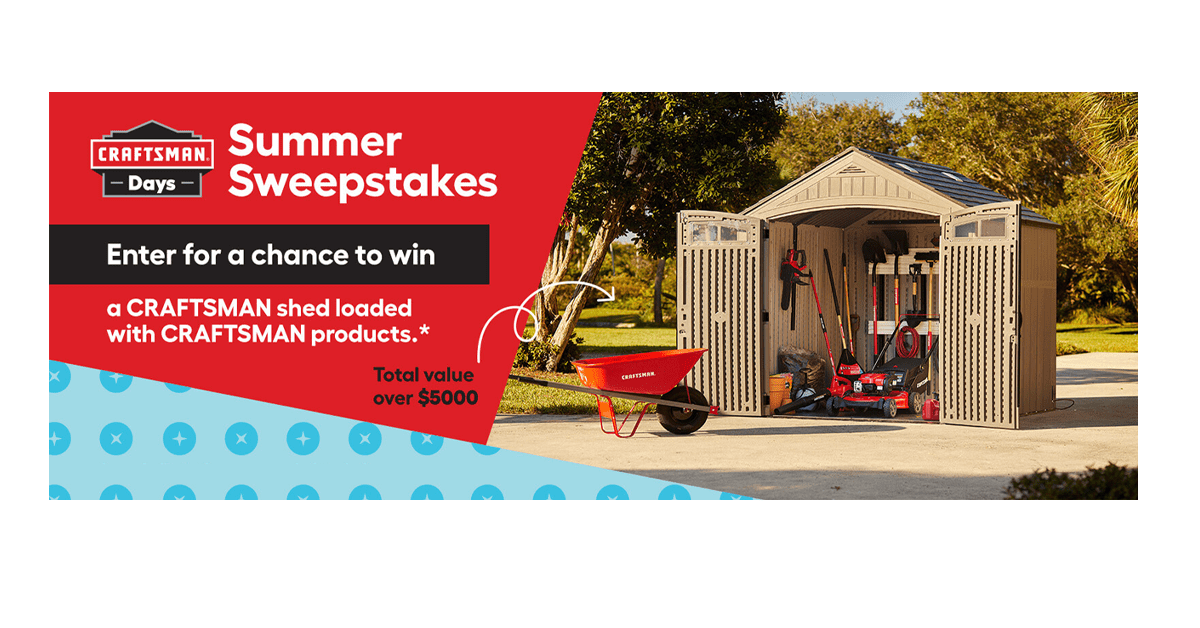 CRAFTSMAN Days Summer Sweepstakes