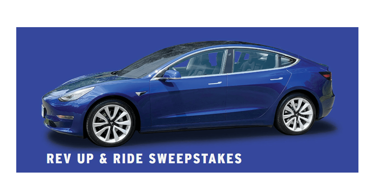 Crunch Win a Tesla Sweepstakes