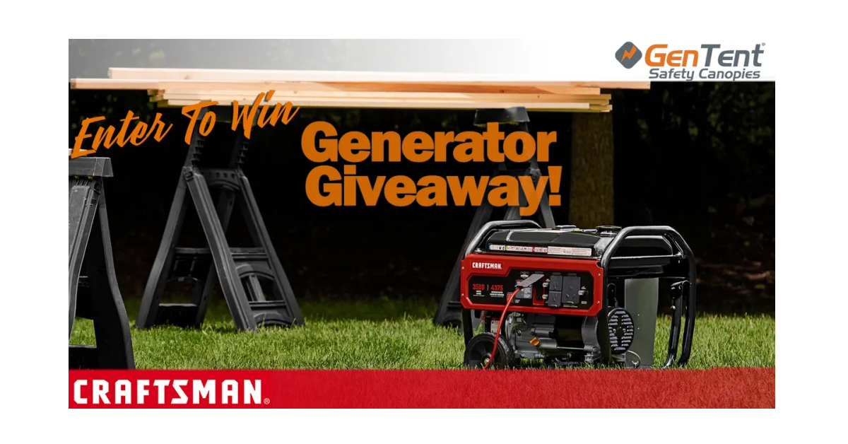 GenTent Craftsman Generator Giveaway