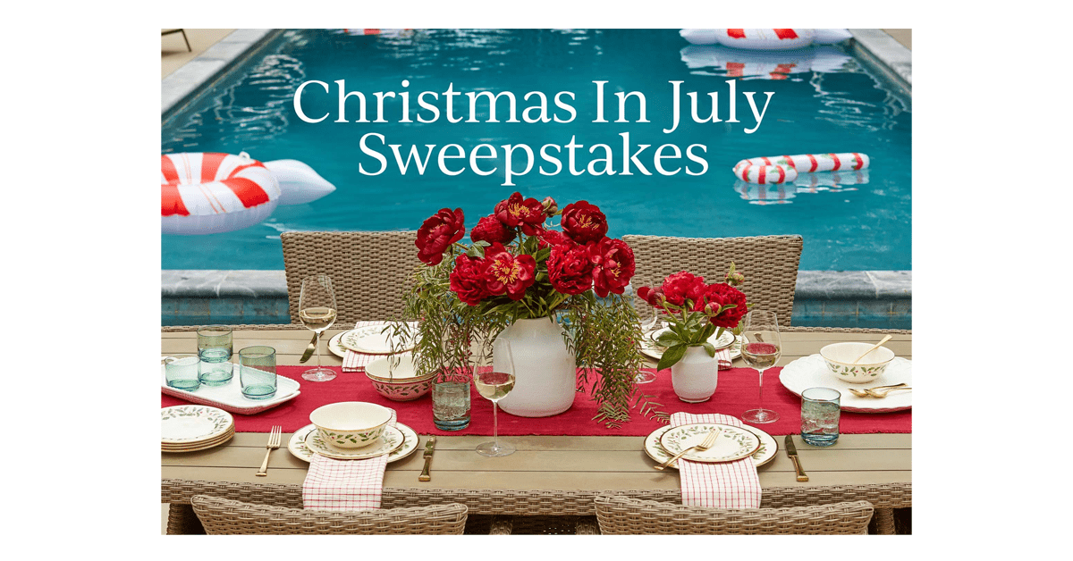 Lenox Christmas in July Sweepstakes