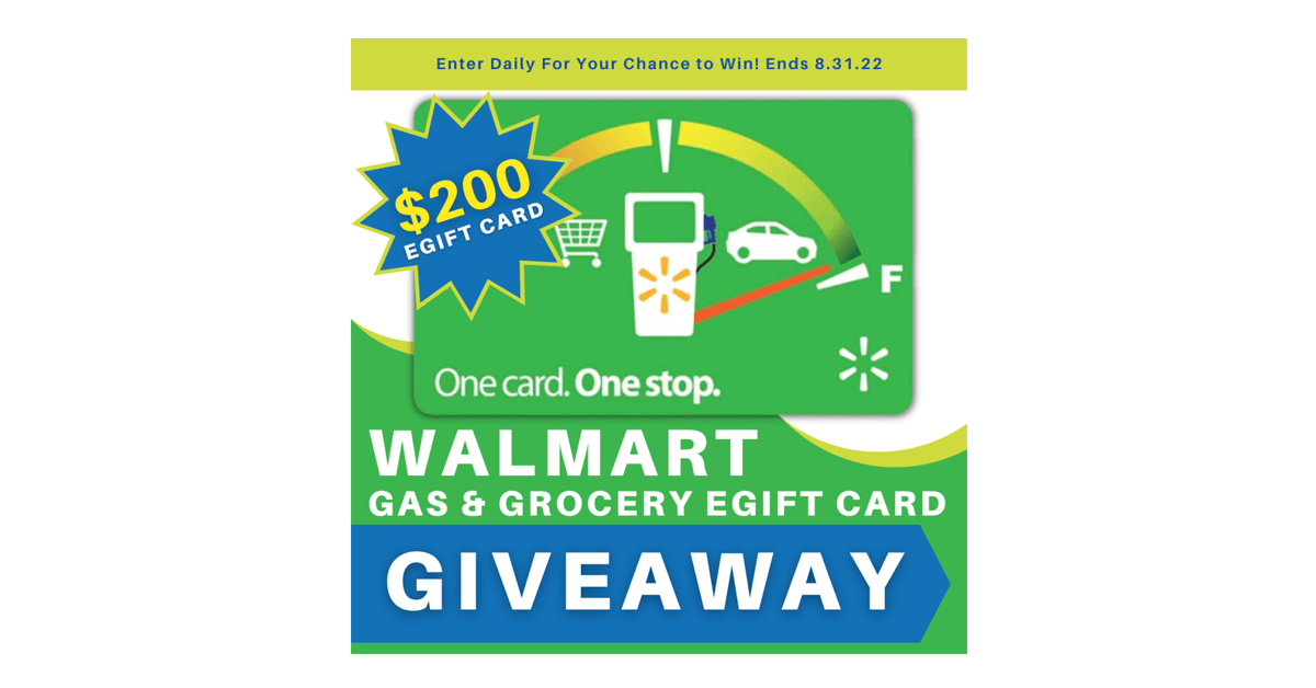 $200 Walmart eGift Card Giveaway