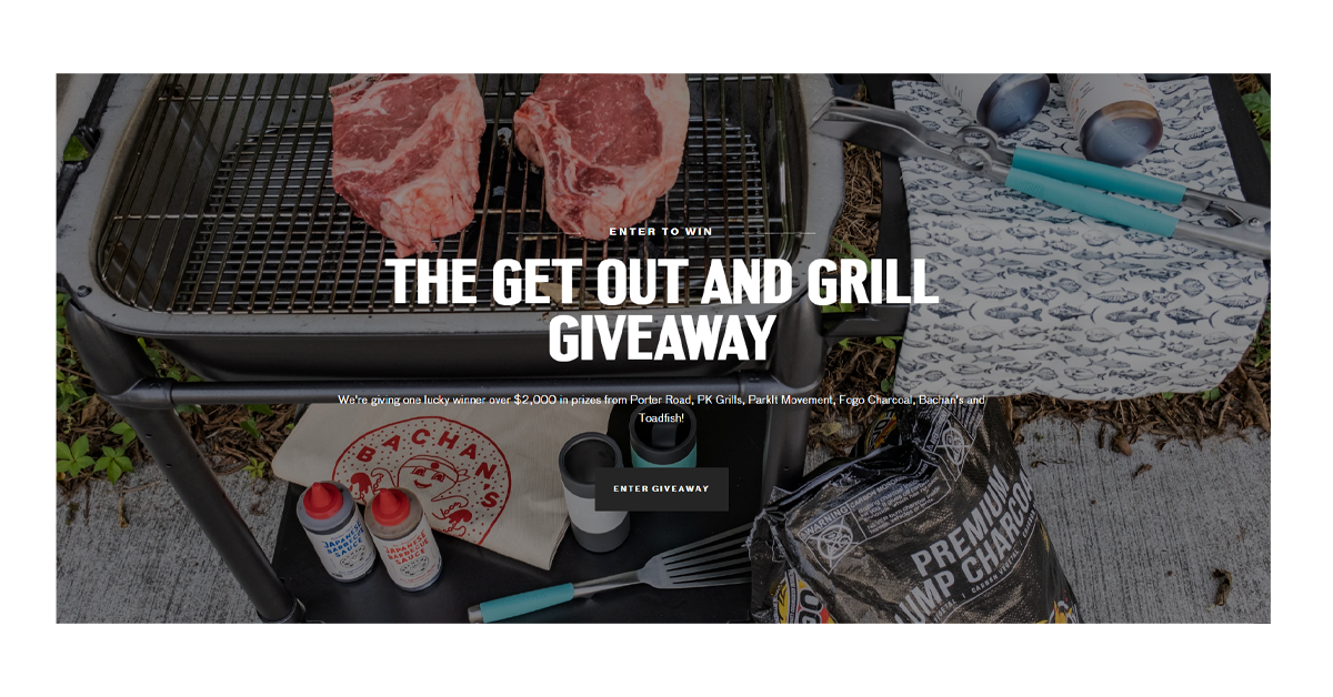 GET OUT AND GRILL Sweepstakes