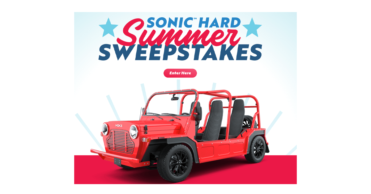 SONIC Hard Summer Sweepstakes 2022