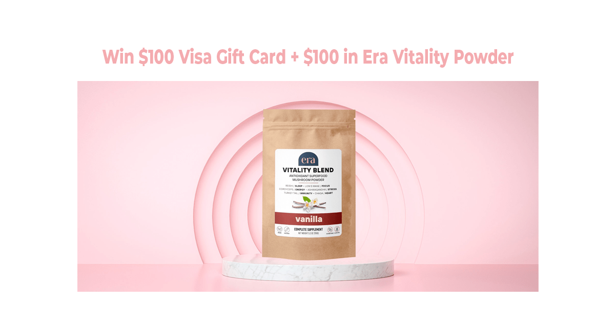 Win $100 Visa Gift Card and Era Vitality Powder
