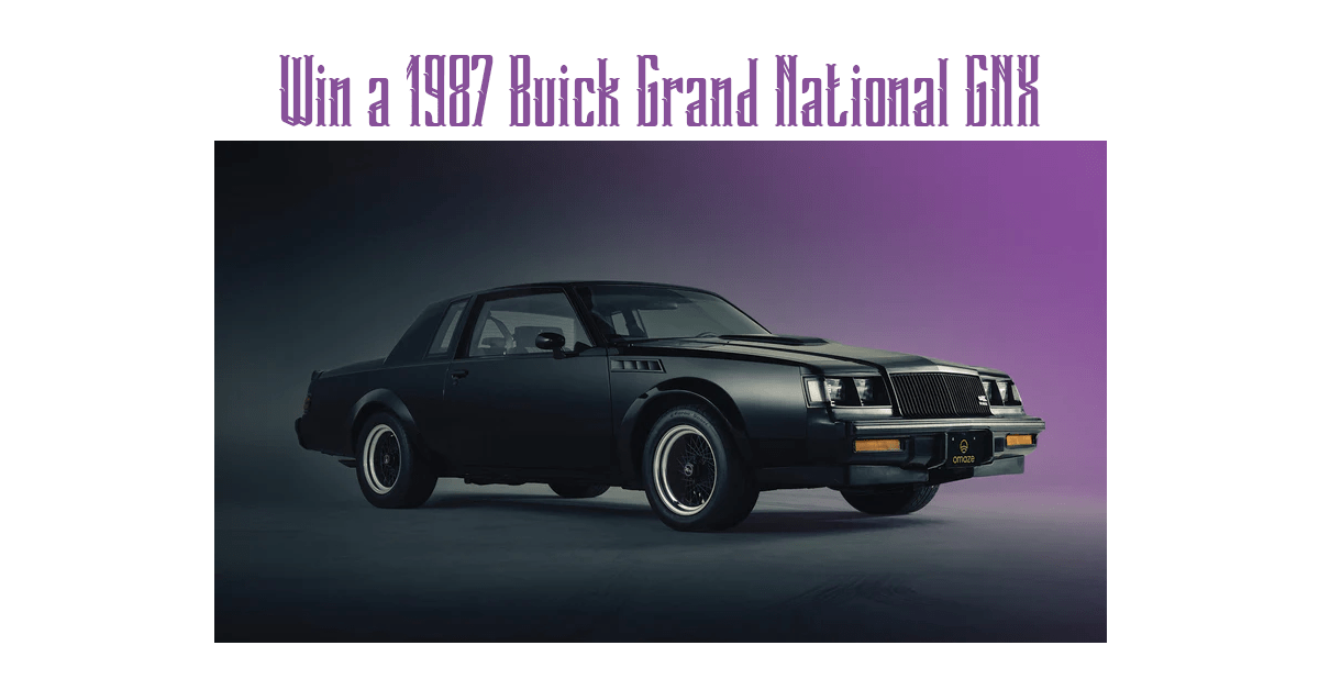 Win a 1987 Buick Grand National GNX