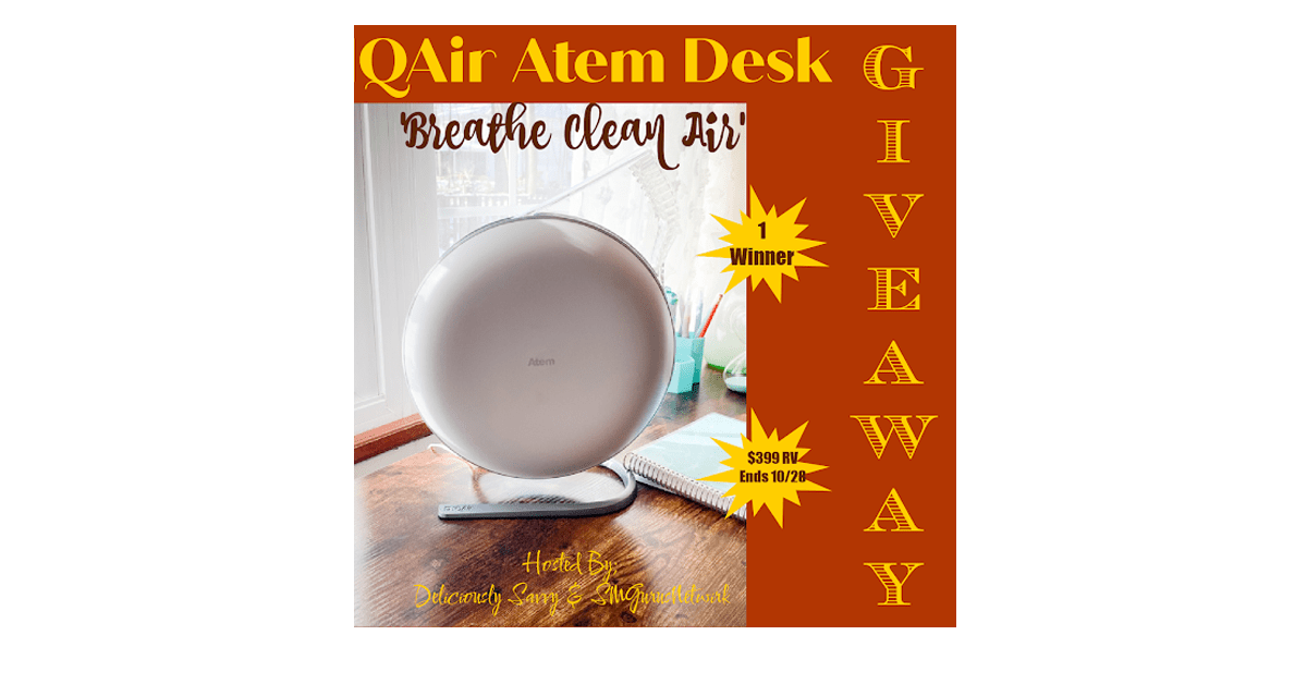 IQAir Atem Desk Breathe Clean Air Giveaway