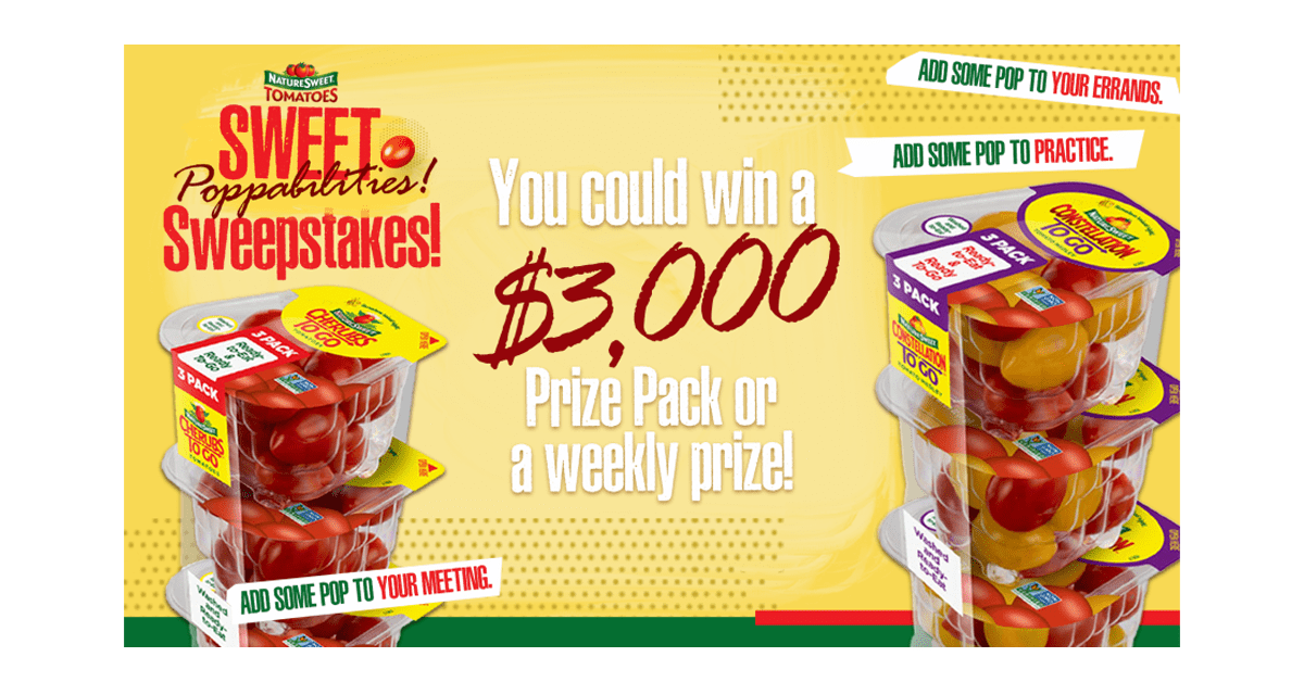 NatureSweet Sweet Poppabilibites Sweepstakes