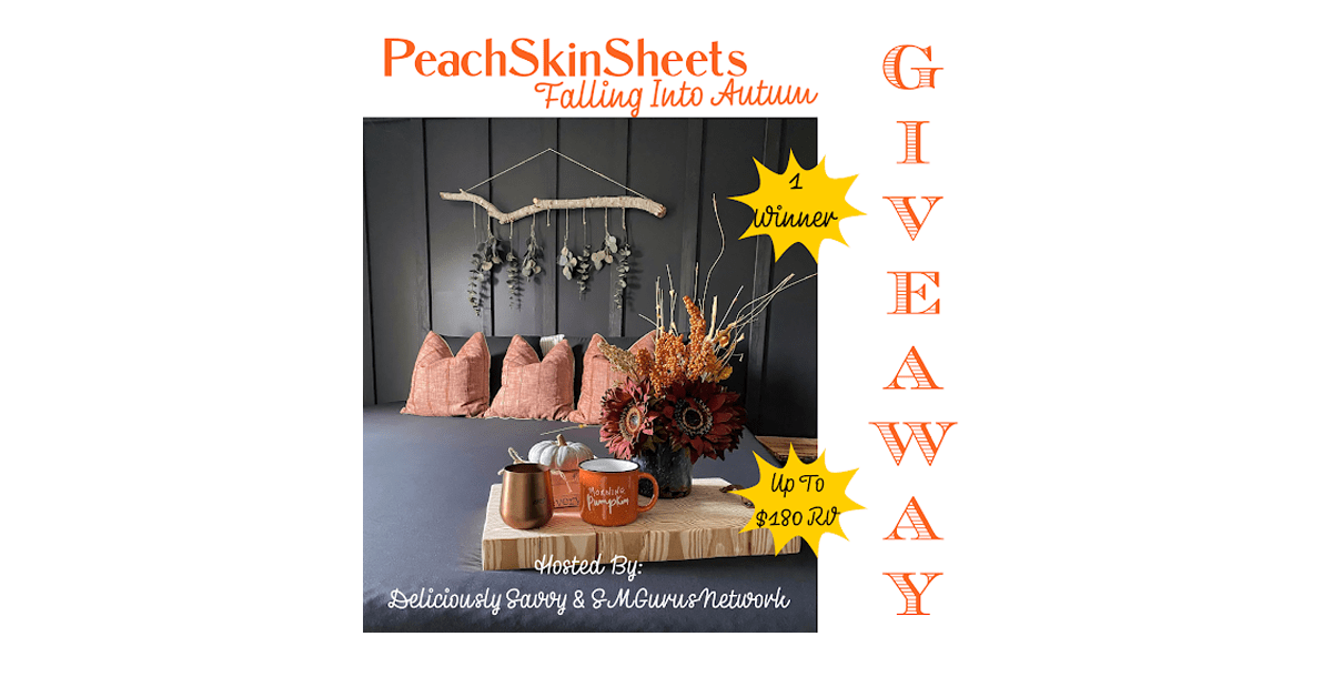 PeachSkinSheets Falling Into Autumn Giveaway