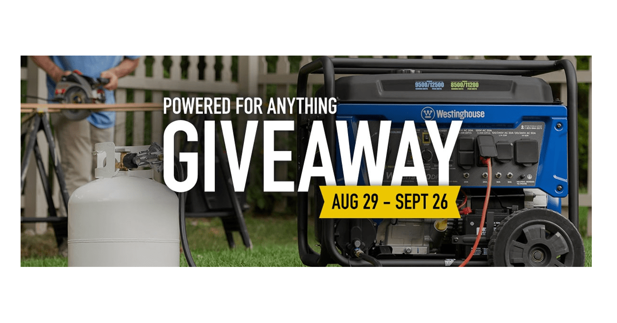 Westinghouse Generator Giveaway