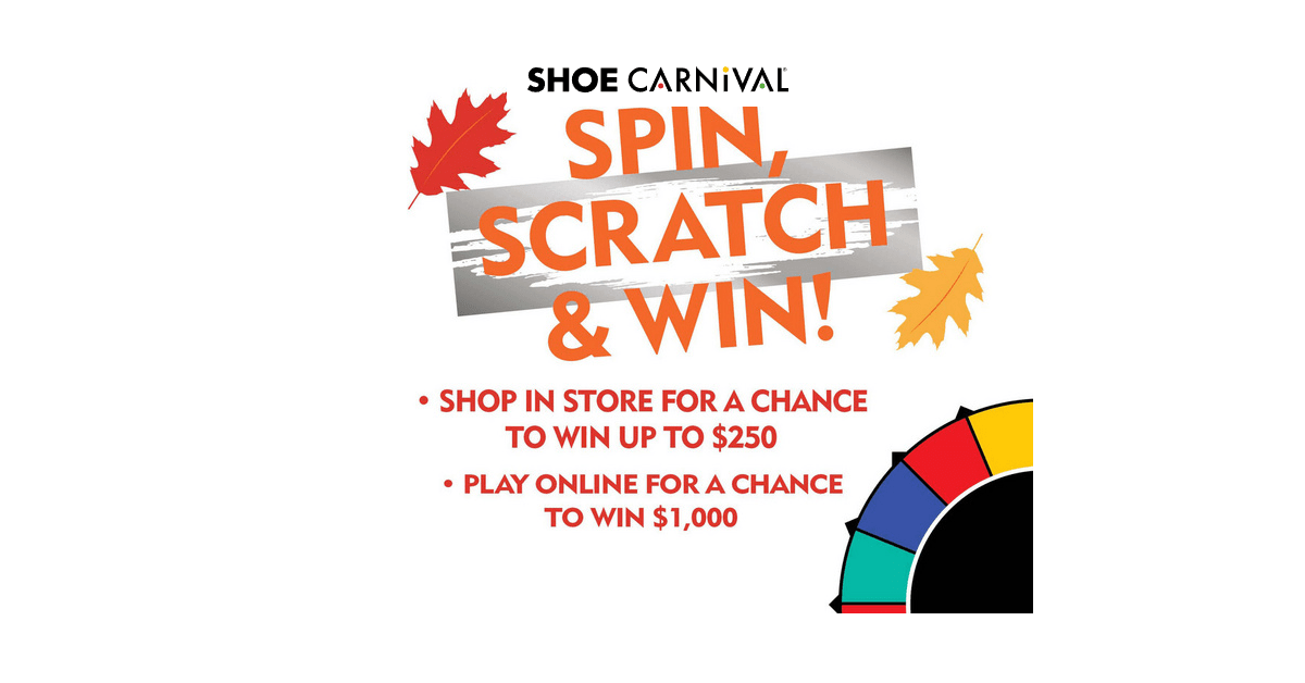 Shoe Carnival Scratch & Win Game