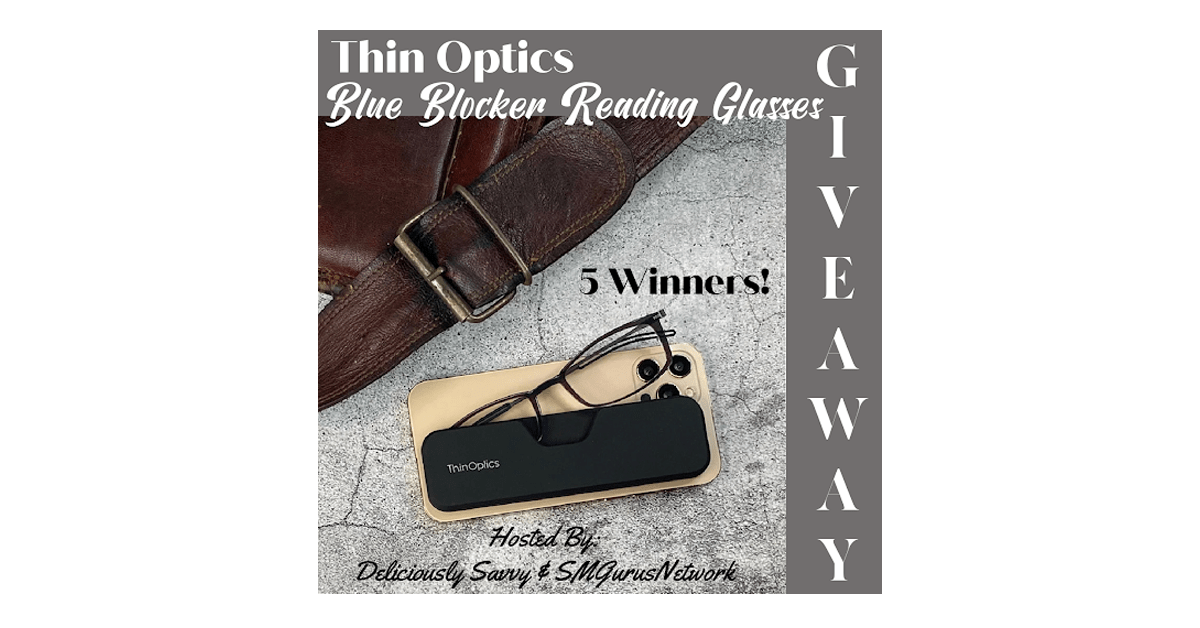Thin Optics Blue Light Blocker Reading Glasses Giveaway