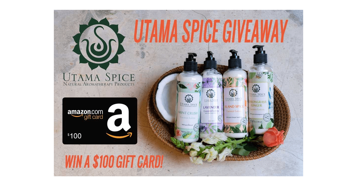 Utama Spice $100 Amazon Gift Card Giveaway