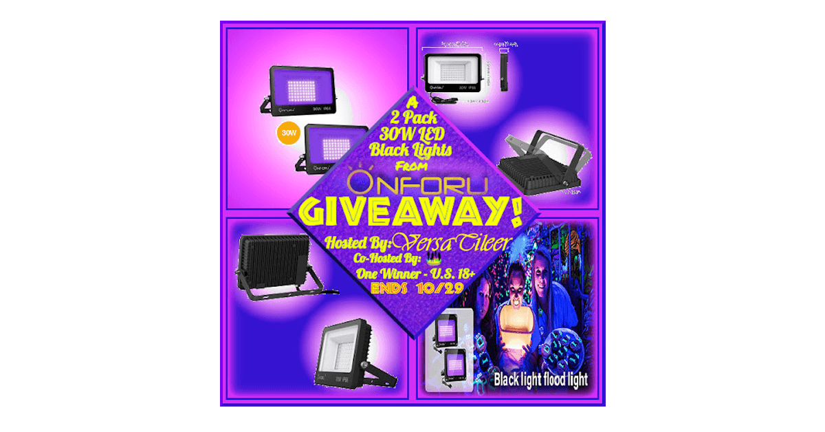 30W LED Black Lights from Onforu Giveaway