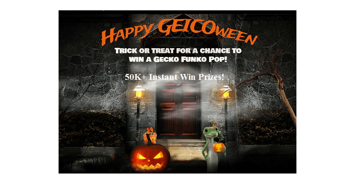 GEICOween Trick or Treat Instant Win Game Sweepstakes