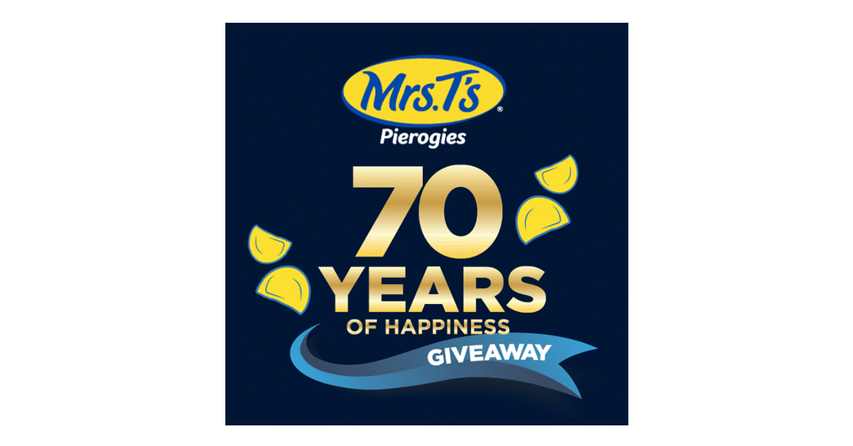 Mrs. T's Pierogies 70 Years of Happiness Giveaway