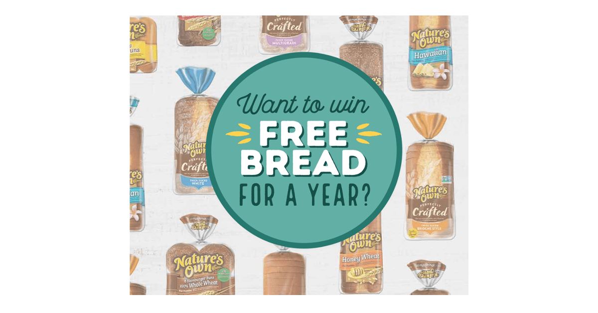 Nature’s Own Free Bread For A Year Giveaway